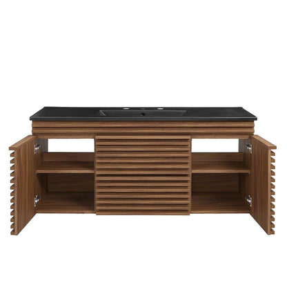 Render 48" Wall-Mount Bathroom Vanity