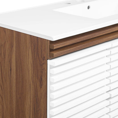 Render 48" Wall-Mount Bathroom Vanity