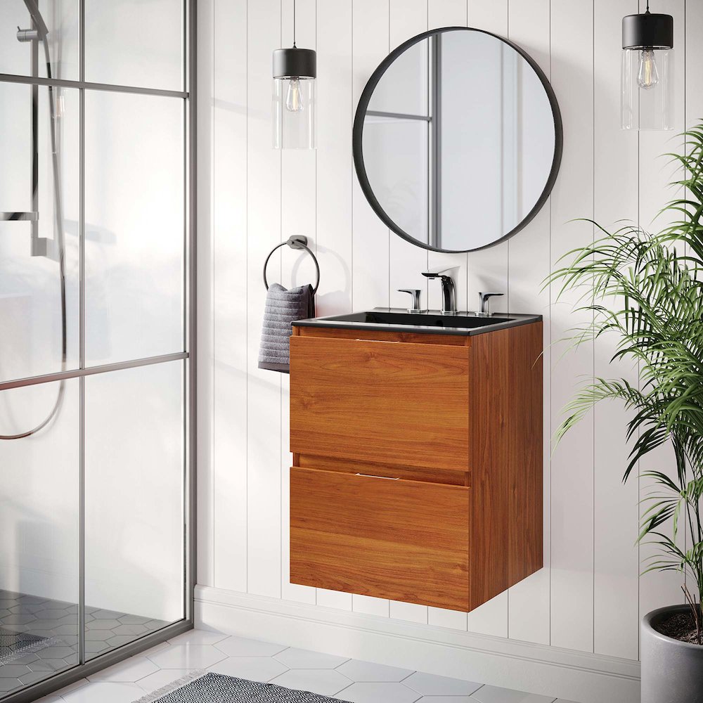 Scenic 18" Wall-Mount Bathroom Vanity