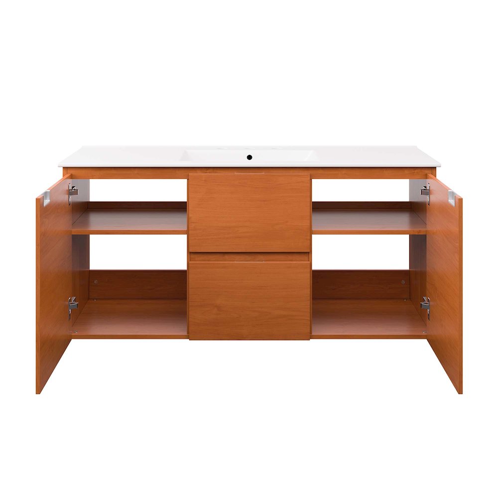 Scenic 48" Wall-Mount Bathroom Vanity
