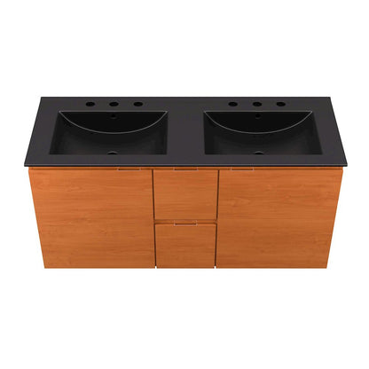 Scenic 48" Double Wall-Mount Bathroom Vanity