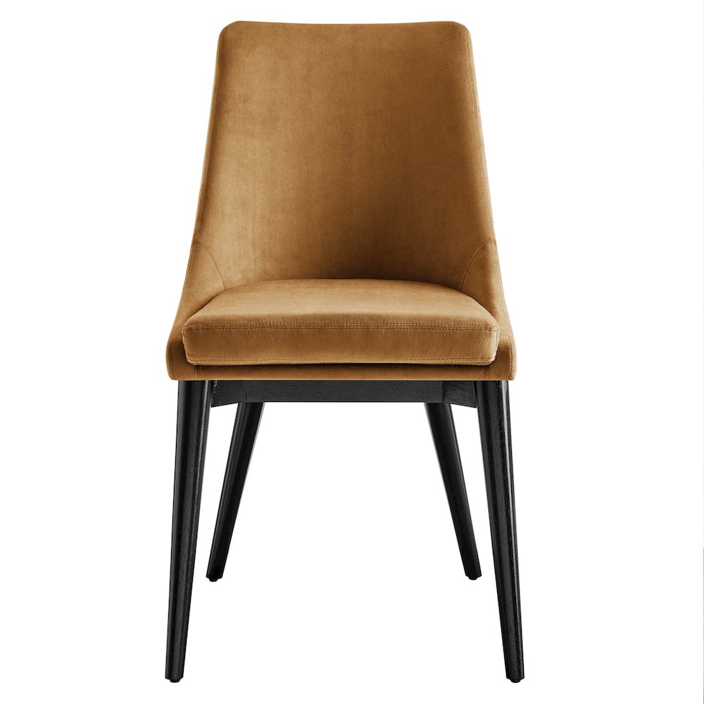 Viscount Accent Performance Velvet Dining Chairs Set of 2