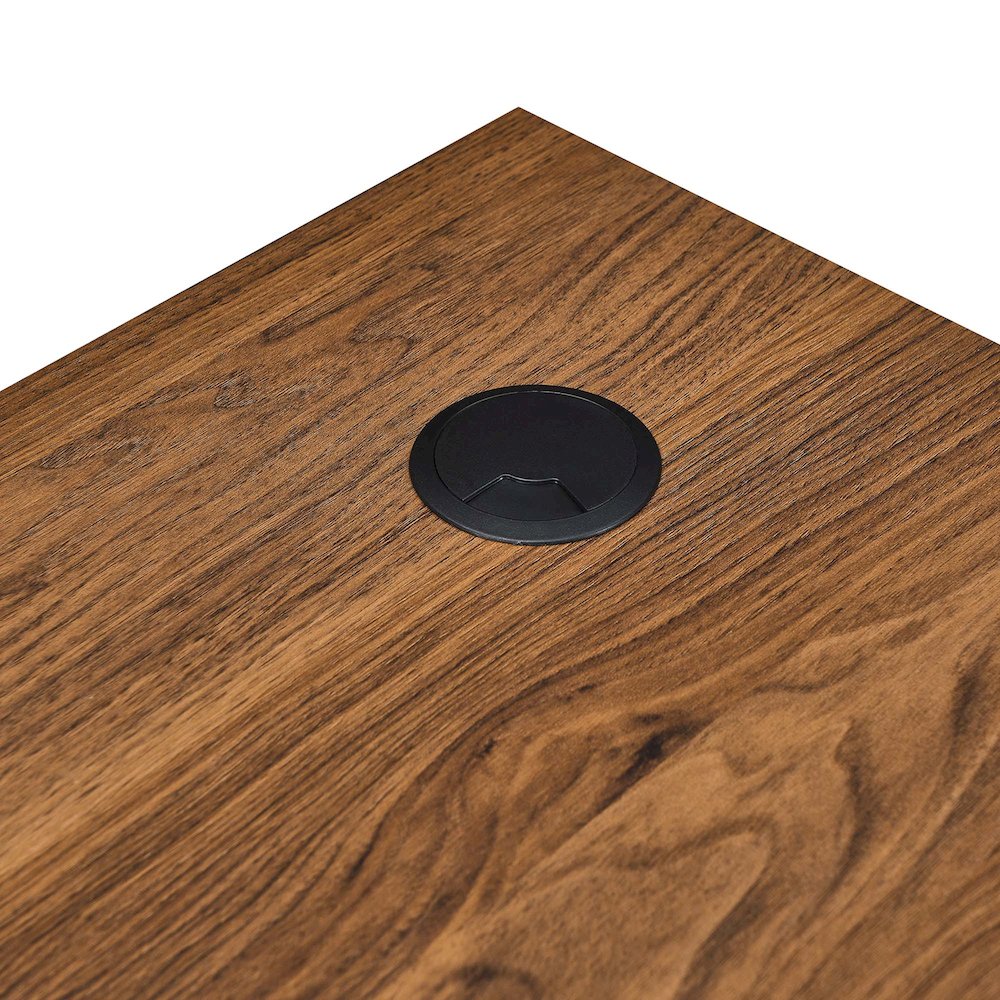 Render Wood Desk and File Cabinet Set