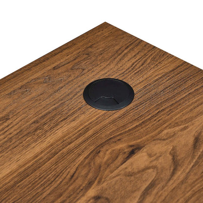 Render Wood Desk and File Cabinet Set