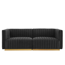 Conjure Channel Tufted Performance Velvet Loveseat