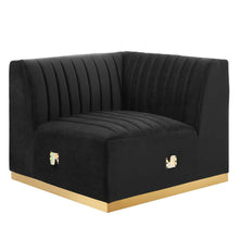 Conjure Channel Tufted Performance Velvet 6-Piece U-Shaped Sectional