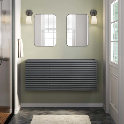 Render 48" Double Sink Compatible (Not Included) Bathroom Vanity Cabinet