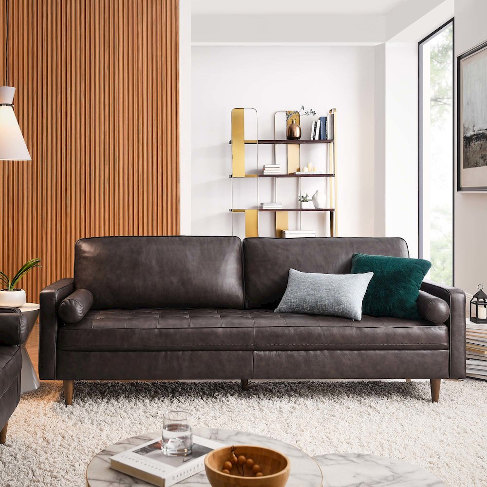 Valour 88" Leather Sofa