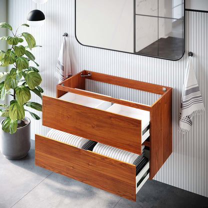 Scenic 36" Wall-Mount Bathroom Vanity Cabinet (Sink Basin Not Included)
