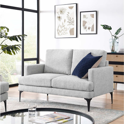 Evermore Upholstered Fabric Loveseat