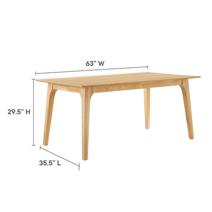 Juxtapose 63” Rectangle Dining Table