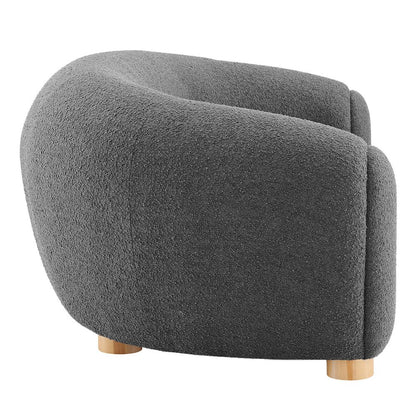 Abundant Boucle Upholstered Fabric Sofa