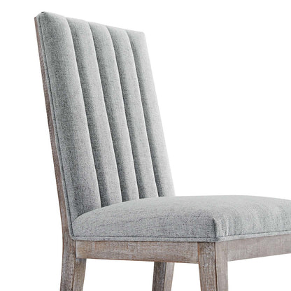 Maisonette French Vintage Tufted Fabric Fabric Dining Side Chair