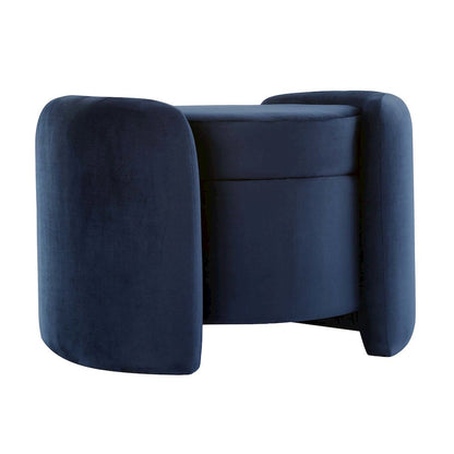 Nebula Upholstered Performance Velvet Ottoman