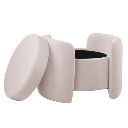 Nebula Upholstered Performance Velvet Ottoman