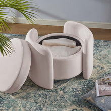 Nebula Upholstered Performance Velvet Ottoman