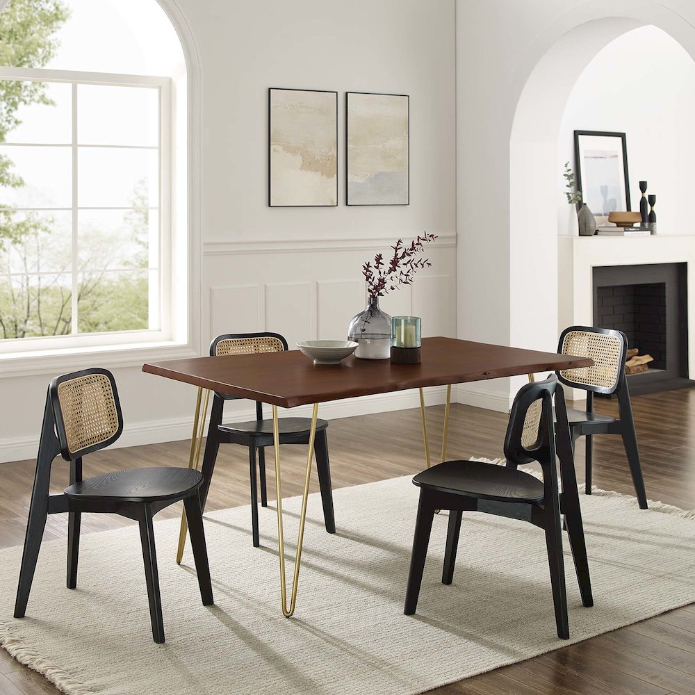 Ardor 60" Live Edge Acacia Wood Acacia Wood Dining Table