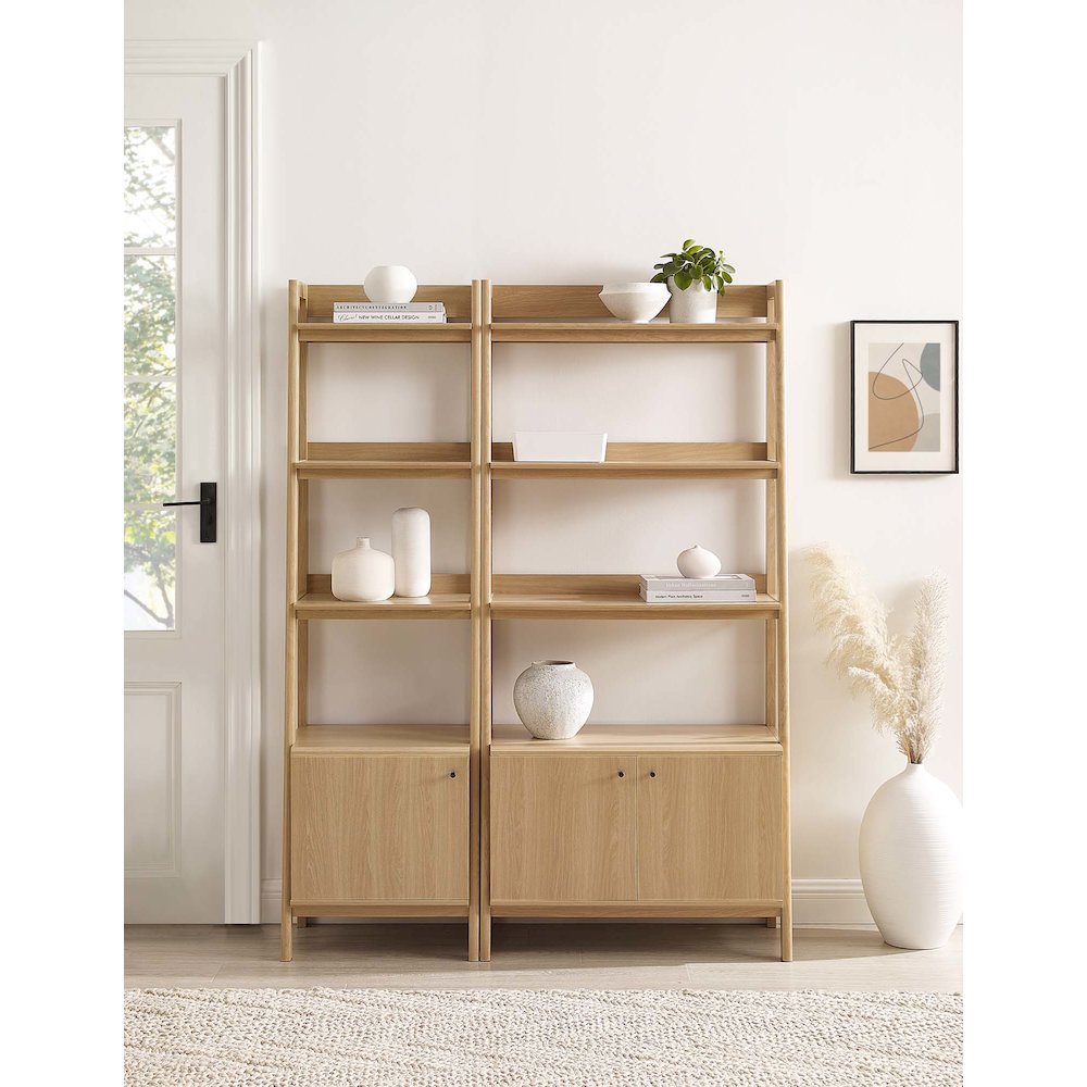 Bixby Wood Bookshelves Set of 2