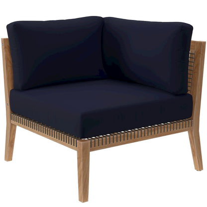 Clearwater Outdoor Patio Teak Wood Loveseat
