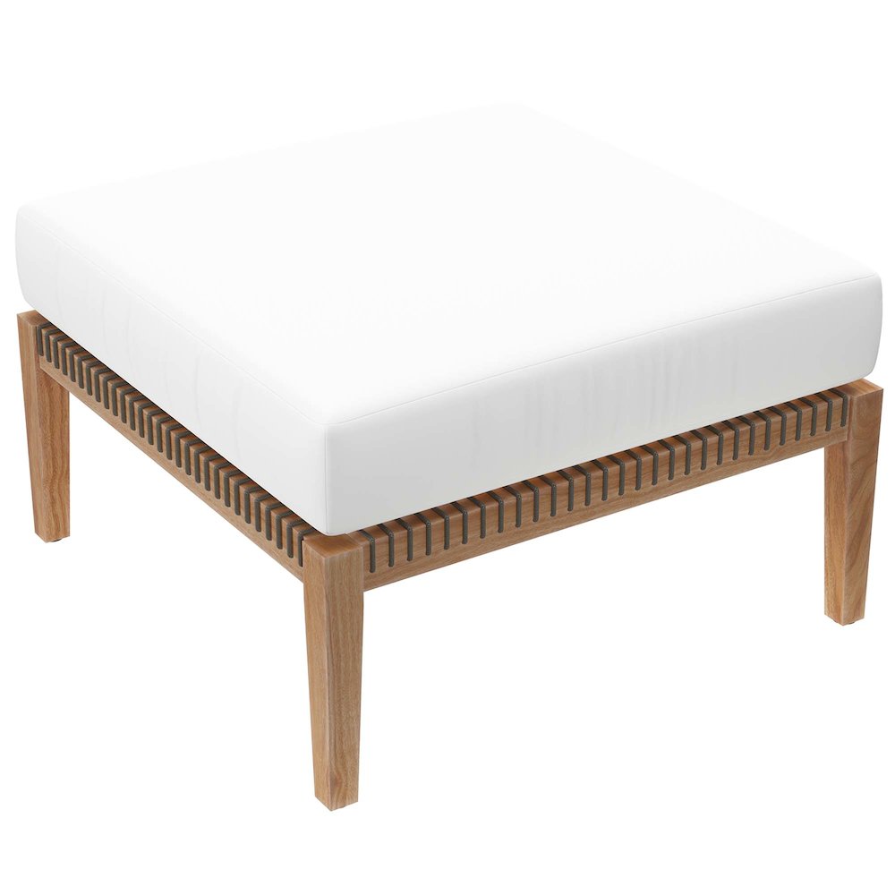 Clearwater 4-Piece Outdoor Patio Teak Wood Sectional Sofa