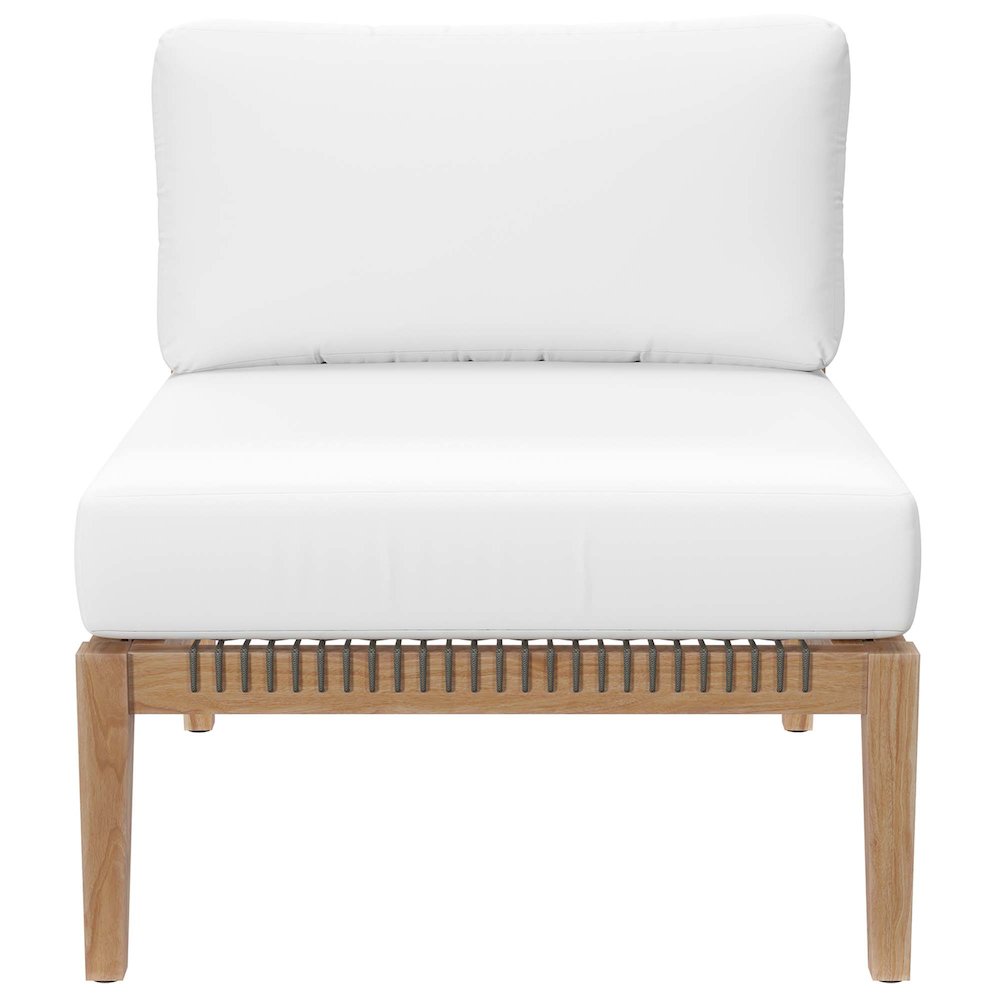 Clearwater 5-Piece Outdoor Patio Teak Wood Sectional Sofa