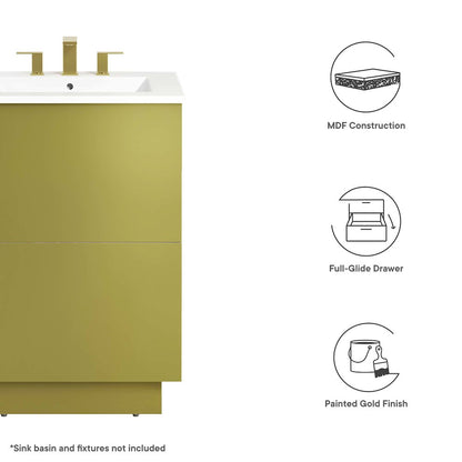 Quantum 32" Bathroom Vanity Cabinet (Sink Basin Not Included)