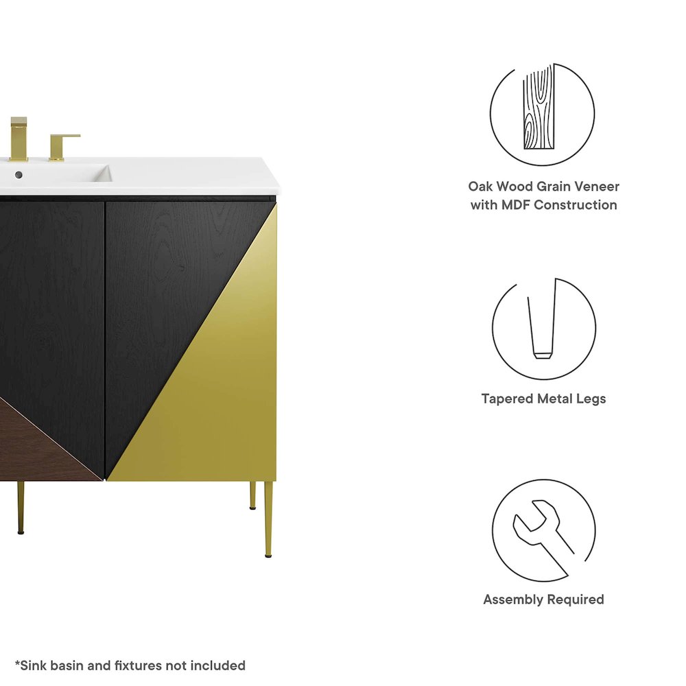 Alchemist 48" Bathroom Vanity Cabinet (Sink Basin Not Included)