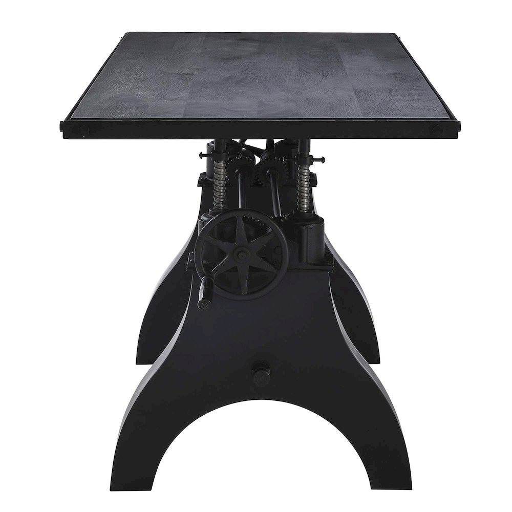 Genuine 60" Crank Adjustable Height Dining Table and Computer Desk
