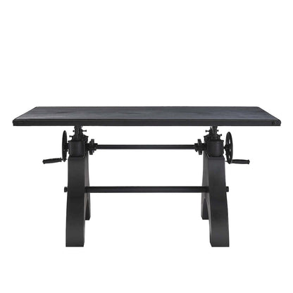 Genuine 60" Crank Adjustable Height Dining Table and Computer Desk