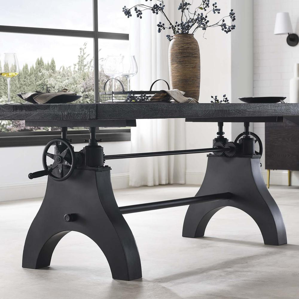 Genuine 96" Crank Adjustable Height Dining and Conference Table