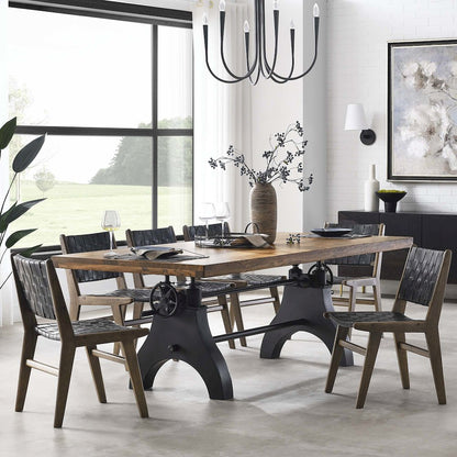 Genuine 96" Crank Adjustable Height Dining and Conference Table