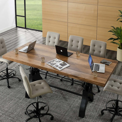 Genuine 96" Crank Adjustable Height Dining and Conference Table