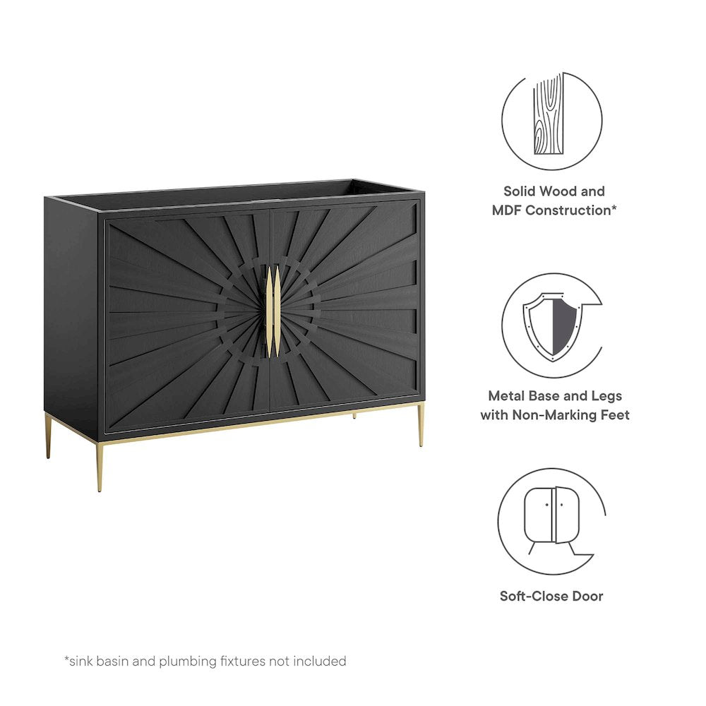 48" Double or Single Sink (Not Included) Bathroom Vanity Cabinet