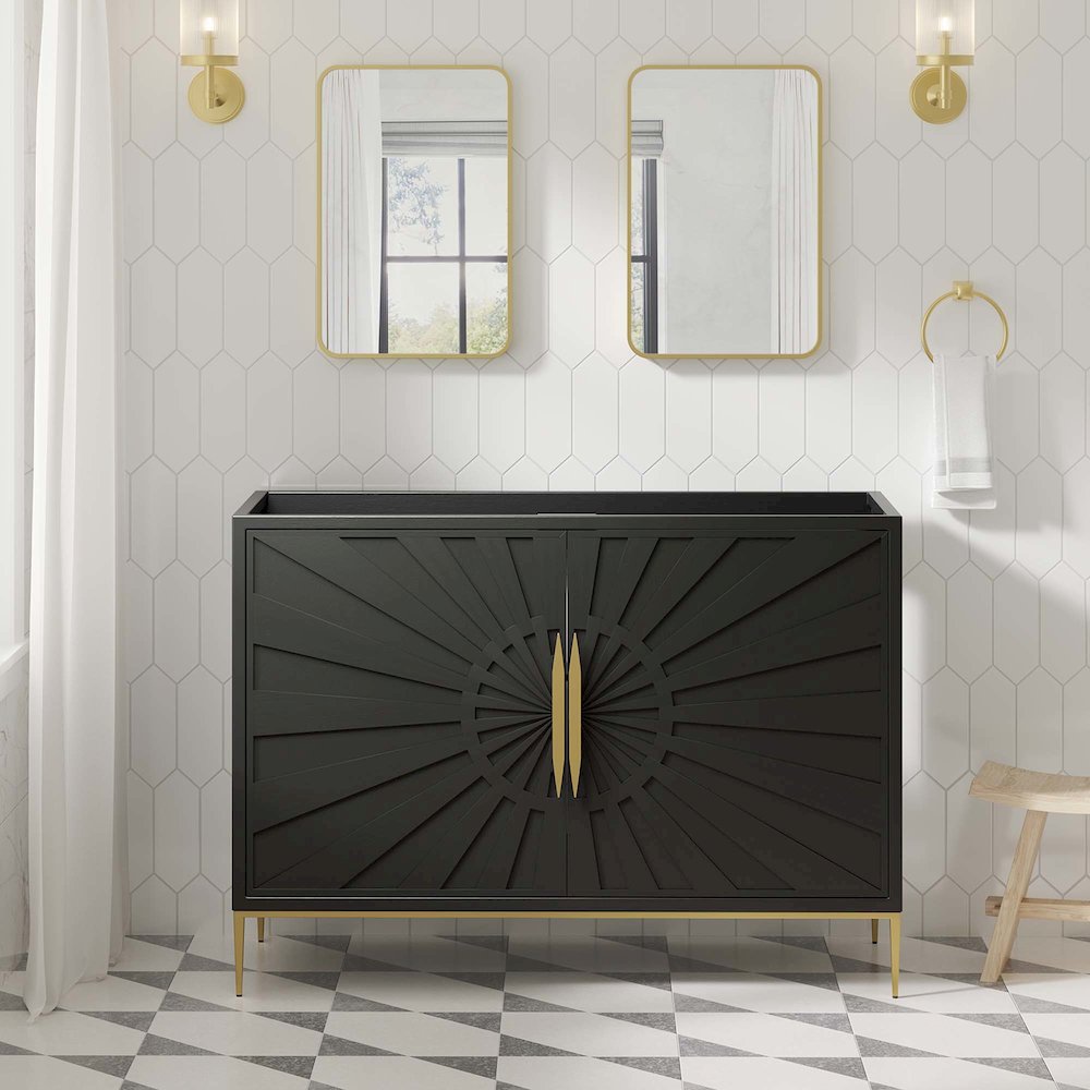 48" Double or Single Sink (Not Included) Bathroom Vanity Cabinet