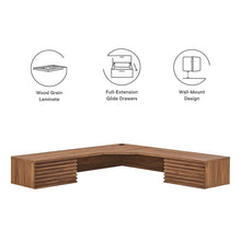 Render Wall Mount Corner Office Desk