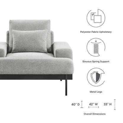 Proximity Upholstered Fabric Armchair