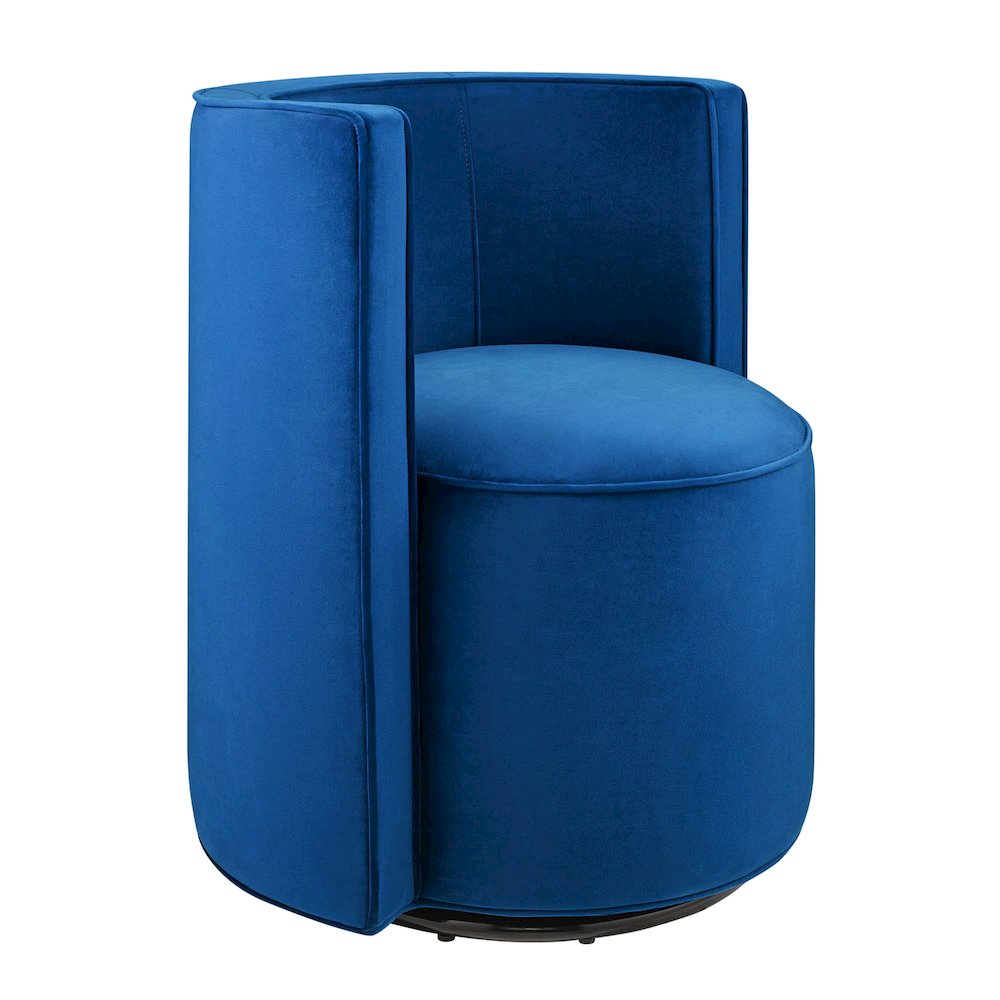 Della Performance Velvet Fabric Swivel Chair