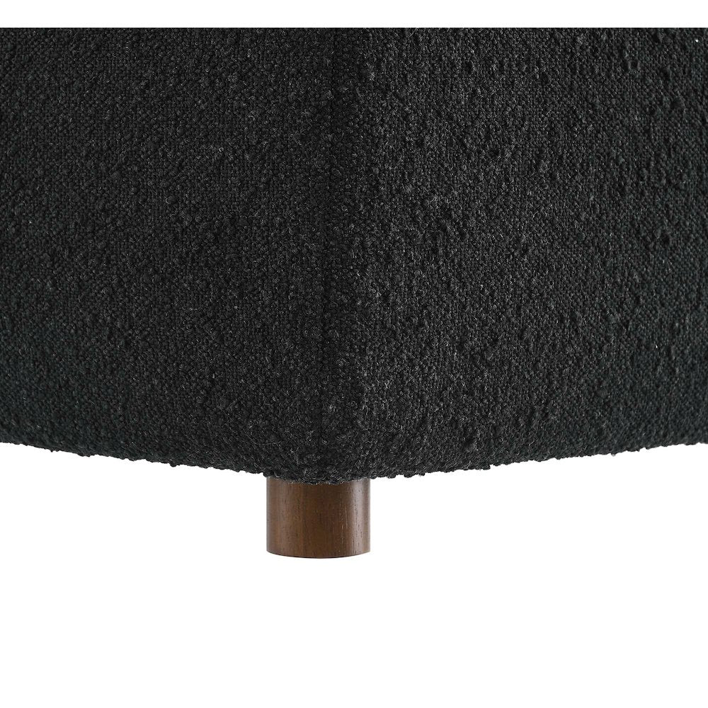 Commix Down Filled Overstuffed Boucle Fabric Armless Chair