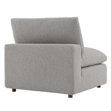 Commix Down Filled Overstuffed Boucle Fabric Armless Chair
