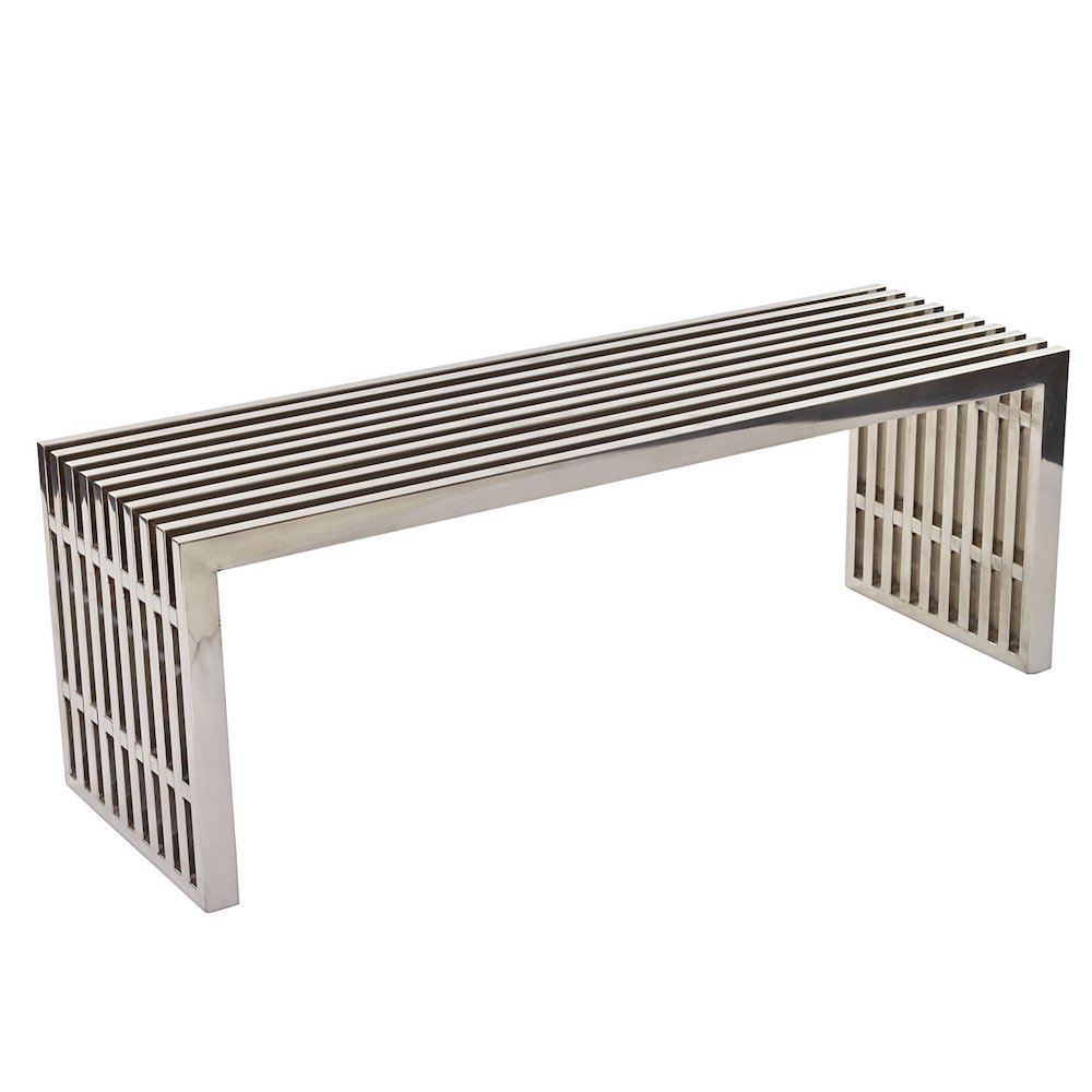Stainless Steel Bench with Sleek Modern Design and Durable Construction