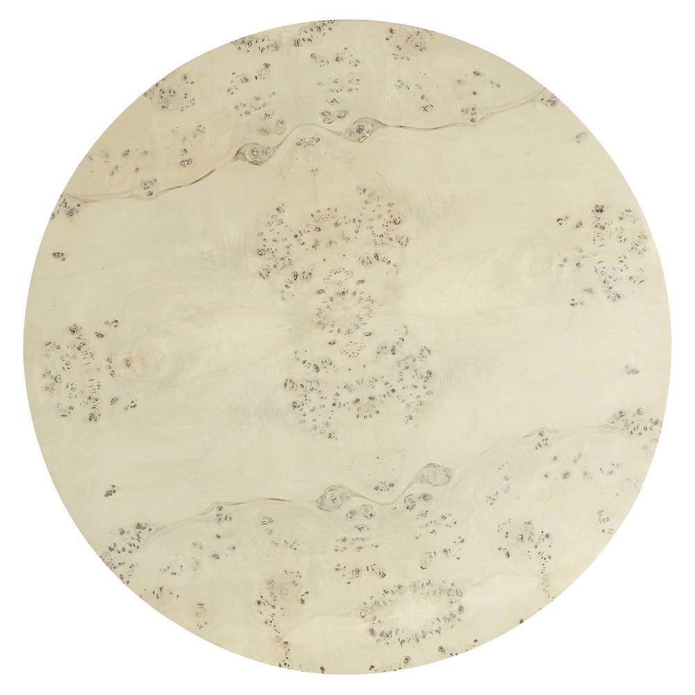 Cosmos 35" Round Burl Wood Coffee Table