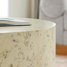Cosmos 35" Round Burl Wood Coffee Table