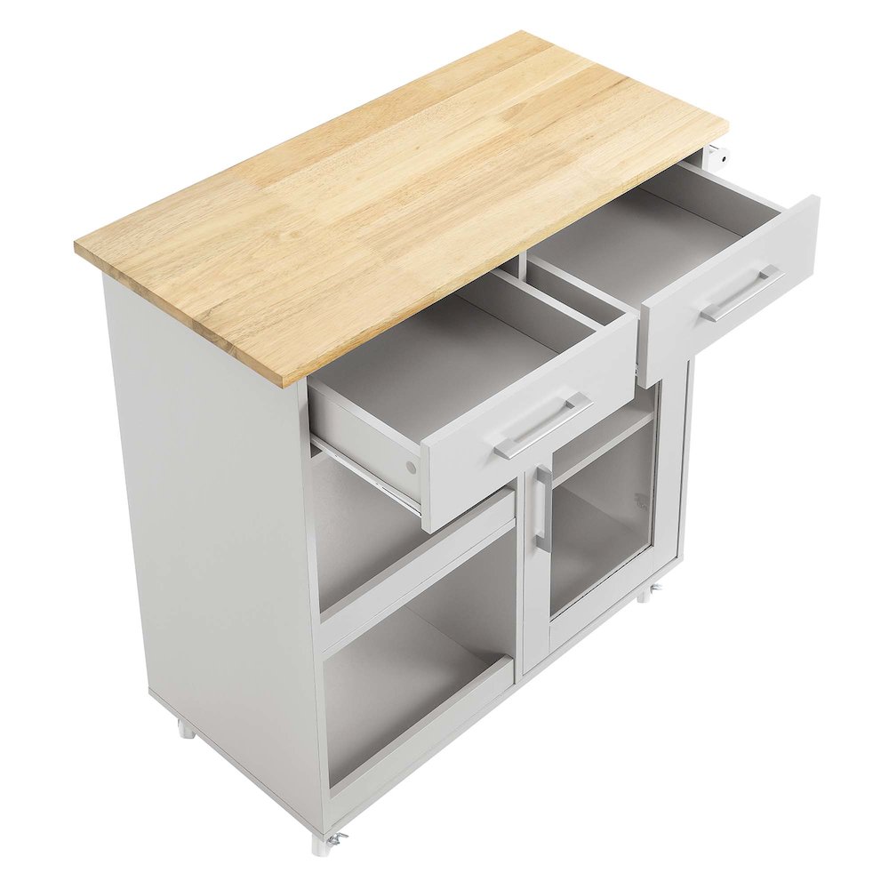 Culinary Kitchen Cart With Towel Bar