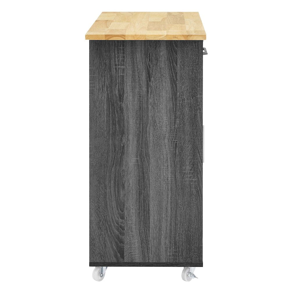 Culinary Kitchen Cart With Spice Rack