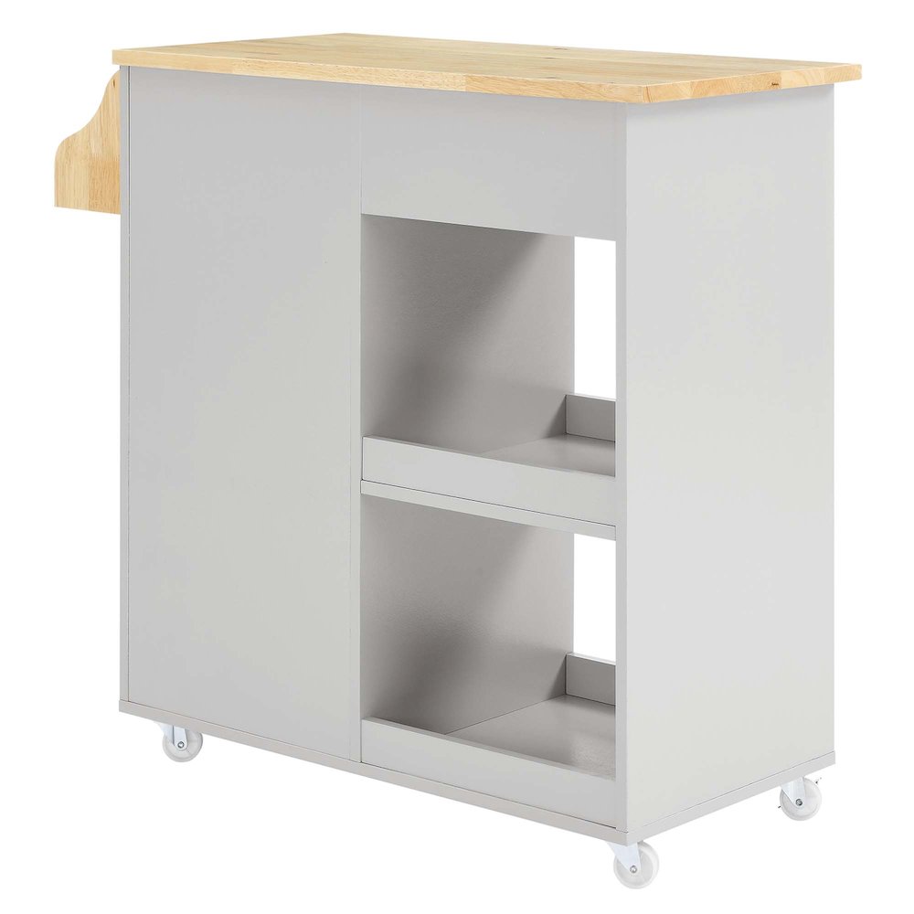 Culinary Kitchen Cart With Spice Rack