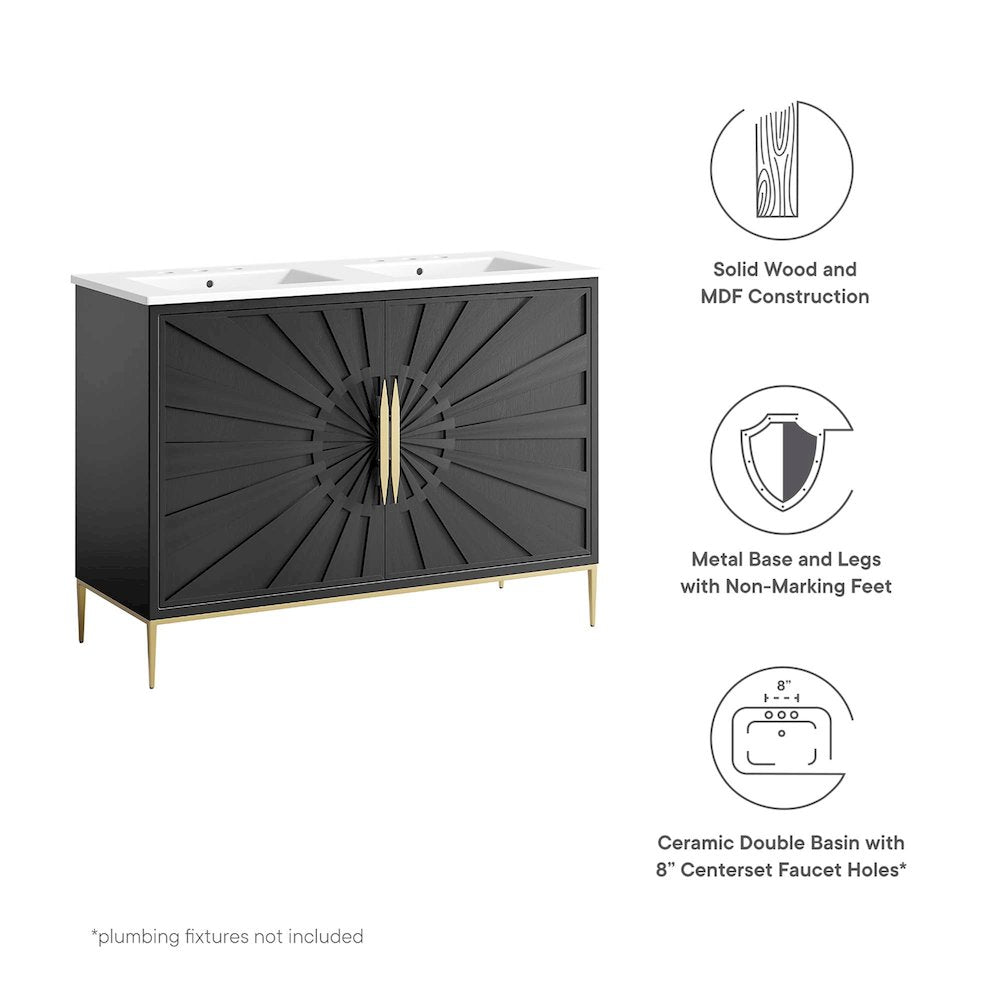 Awaken 48" Double Sink Bathroom Vanity