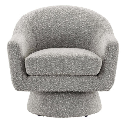 Astral Boucle Fabric Swivel Chair