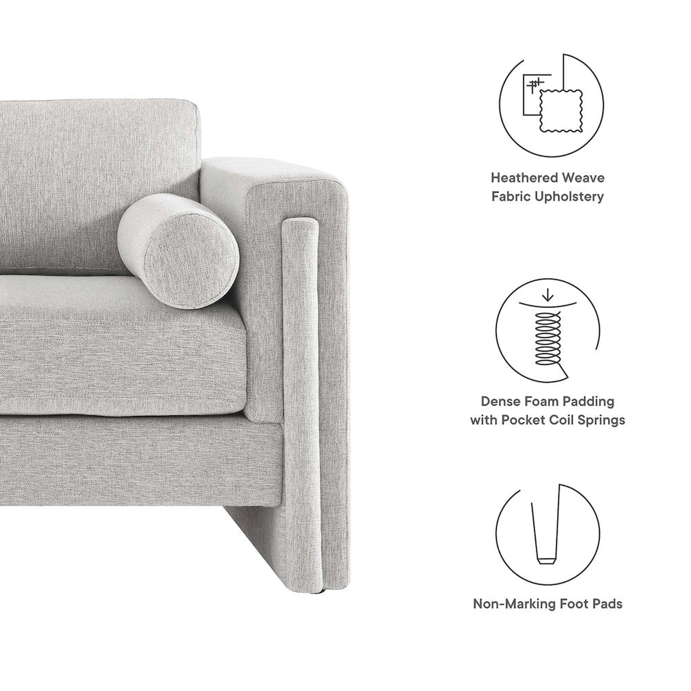Visible Fabric Loveseat