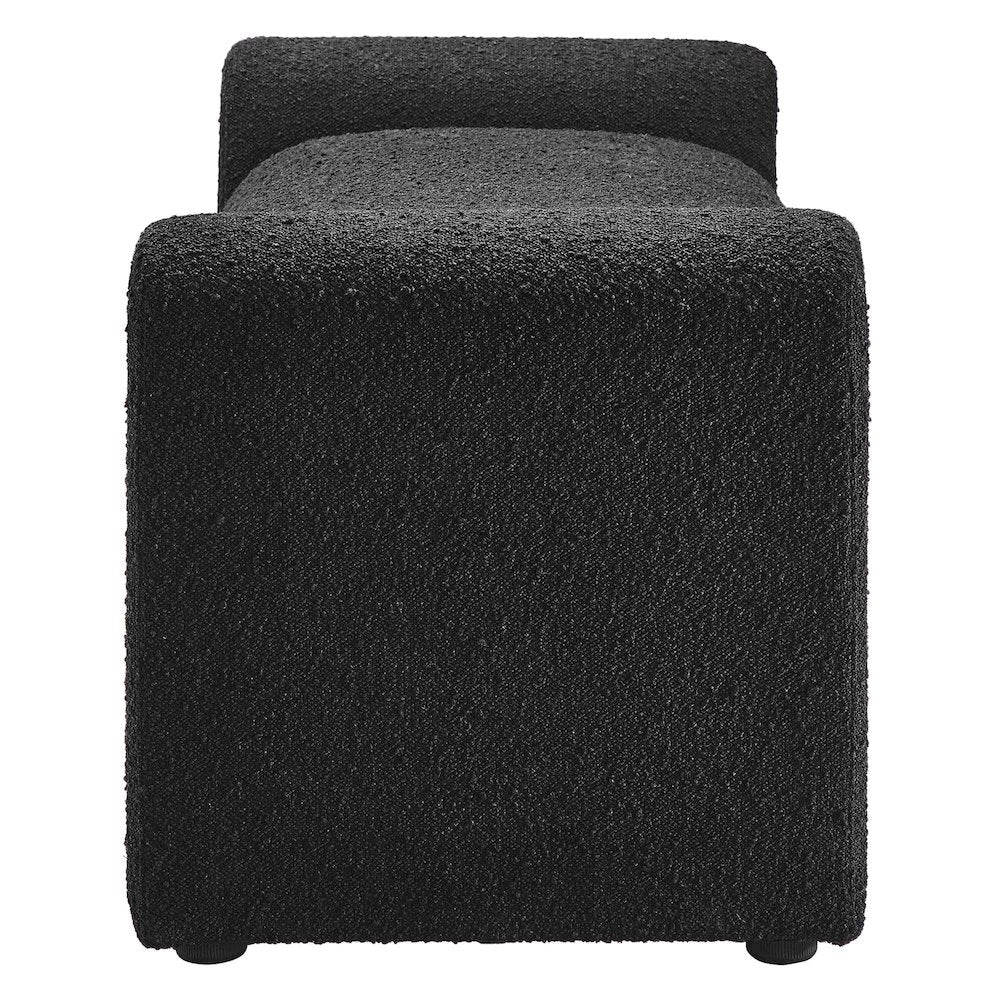 Waverly Boucle Fabric Bench