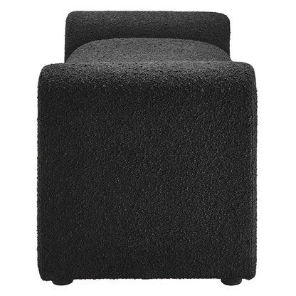 Waverly Boucle Fabric Bench
